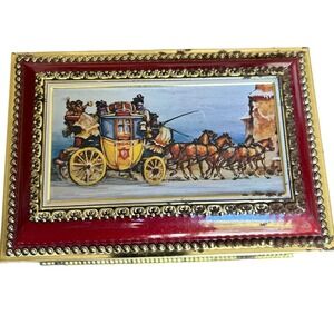 Vintage Klann Tin Quality Hinged Container Collectible Western Germany